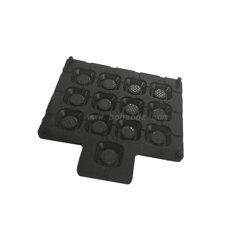 硅膠按鍵背部導電黑粒