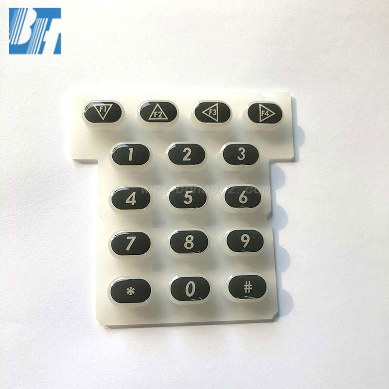印刷鐳雕滴膠透明硅膠按鍵用于防盜門(mén)密碼鎖