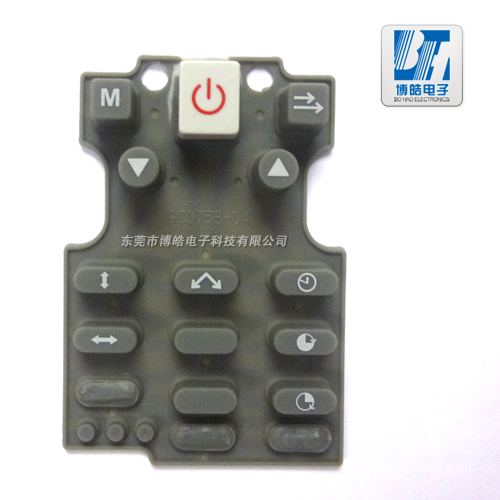 博皓儀器設(shè)備硅膠按鍵附有油墨導(dǎo)電特性