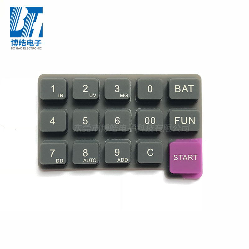 提供多種工藝加工定制通用機(jī)械專用硅膠按鍵